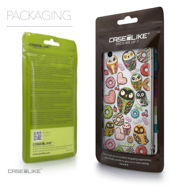 Packaging - CASEiLIKE Sony Xperia Z3 Plus back cover Owl Graphic Design 3315