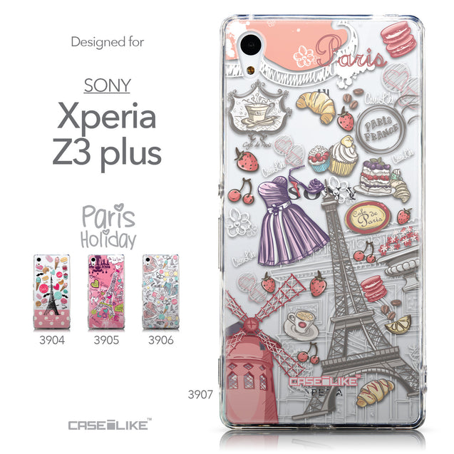 Collection - CASEiLIKE Sony Xperia Z3 Plus back cover Paris Holiday 3907