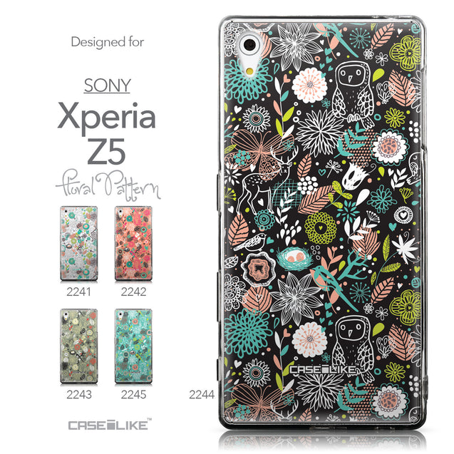 Collection - CASEiLIKE Sony Xperia Z5 back cover Spring Forest Black 2244
