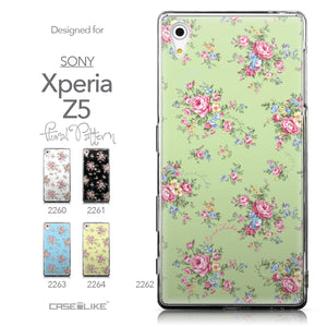 Collection - CASEiLIKE Sony Xperia Z5 back cover Floral Rose Classic 2262