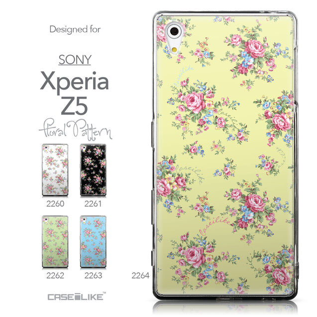 Collection - CASEiLIKE Sony Xperia Z5 back cover Floral Rose Classic 2264