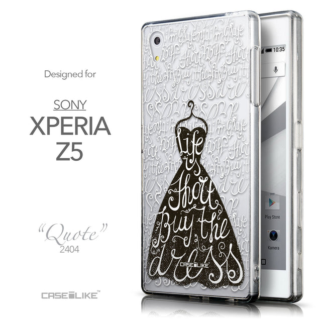 Front & Side View - CASEiLIKE Sony Xperia Z5 back cover Indian Tribal Theme Pattern 2053