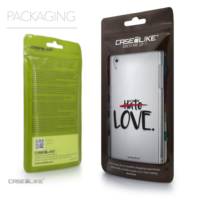 Packaging - CASEiLIKE Sony Xperia Z5 back cover Quote 2406