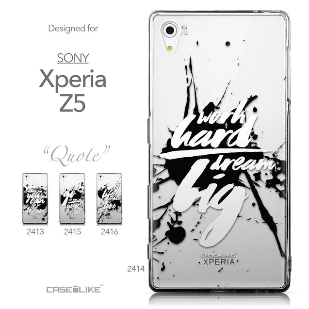Collection - CASEiLIKE Sony Xperia Z5 back cover Quote 2414