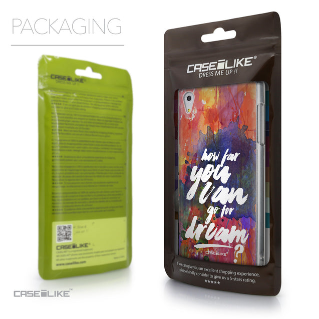 Packaging - CASEiLIKE Sony Xperia Z5 back cover Quote 2421