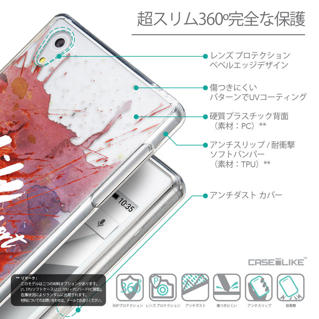 Details in Japanese - CASEiLIKE Sony Xperia Z5 back cover Quote 2423