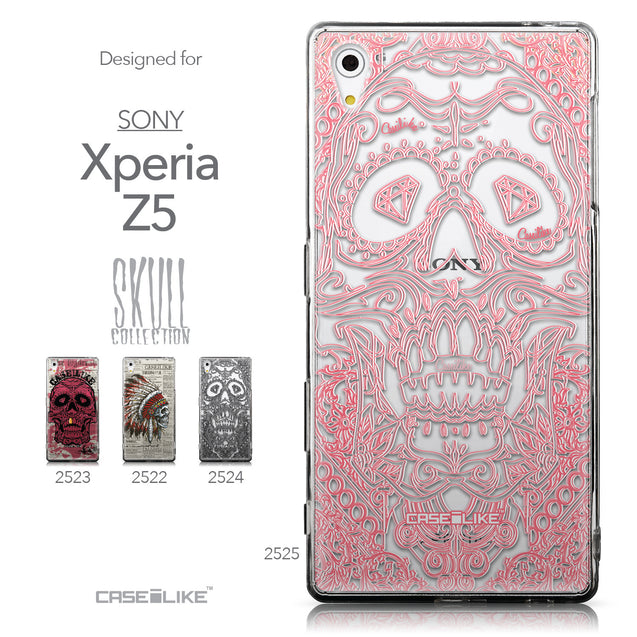 Collection - CASEiLIKE Sony Xperia Z5 back cover Art of Skull 2525