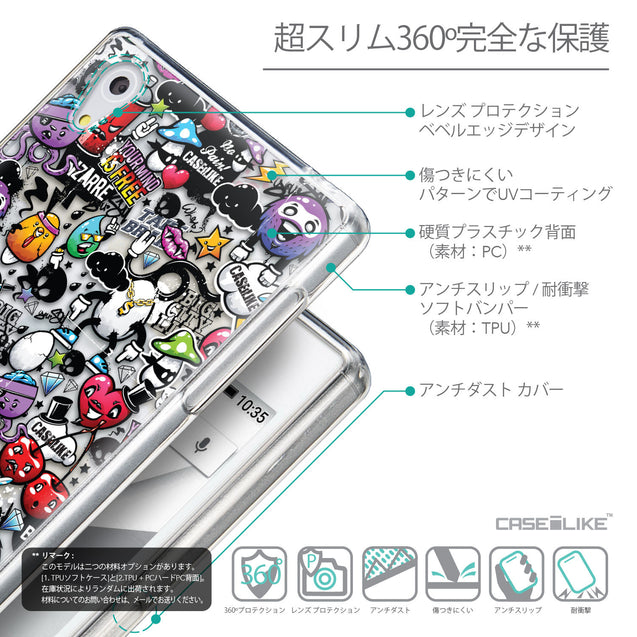 Details in Japanese - CASEiLIKE Sony Xperia Z5 back cover Graffiti 2703