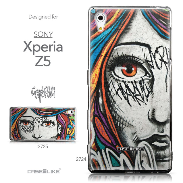 Collection - CASEiLIKE Sony Xperia Z5 back cover Graffiti Girl 2724