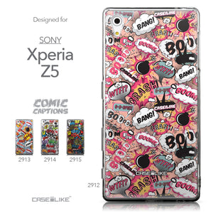 Collection - CASEiLIKE Sony Xperia Z5 back cover Comic Captions Pink 2912