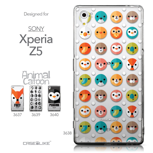 Collection - CASEiLIKE Sony Xperia Z5 back cover Animal Cartoon 3638