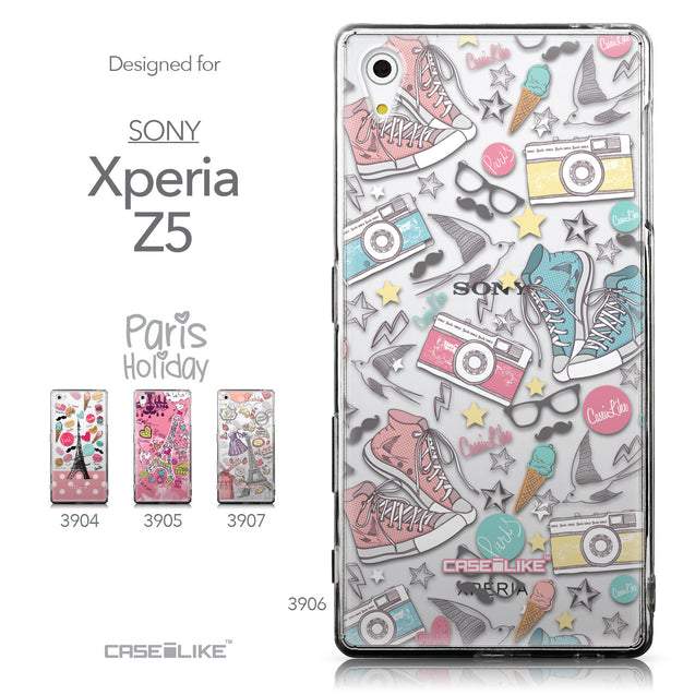 Collection - CASEiLIKE Sony Xperia Z5 back cover Paris Holiday 3906