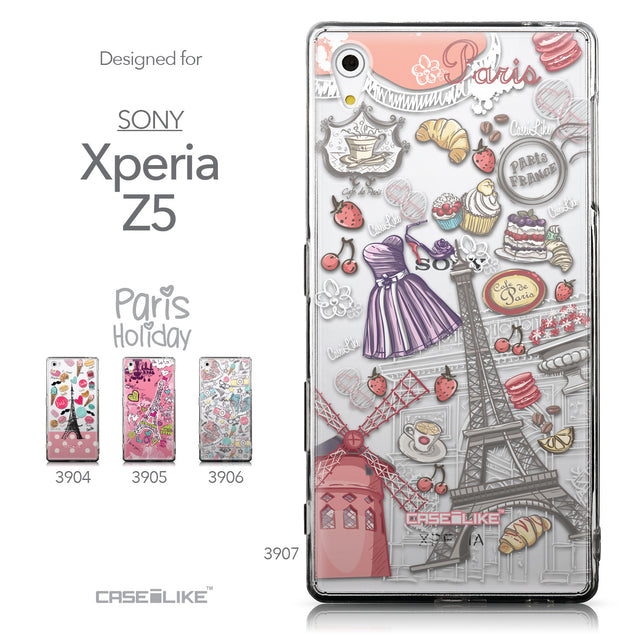 Collection - CASEiLIKE Sony Xperia Z5 back cover Paris Holiday 3907