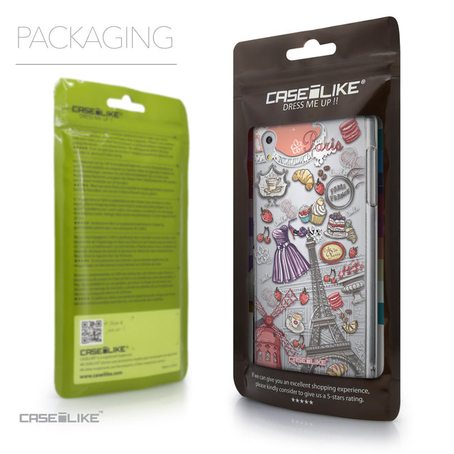 Packaging - CASEiLIKE Sony Xperia Z5 back cover Paris Holiday 3907