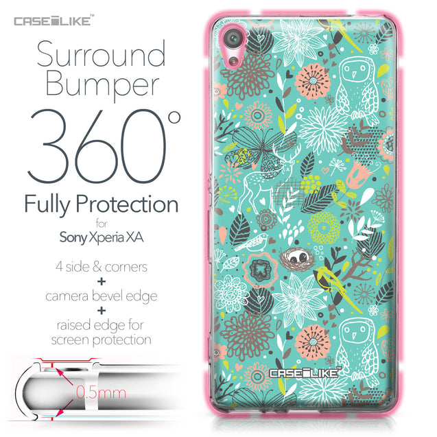Sony Xperia XA case Spring Forest Turquoise 2245 Bumper Case Protection | CASEiLIKE.com