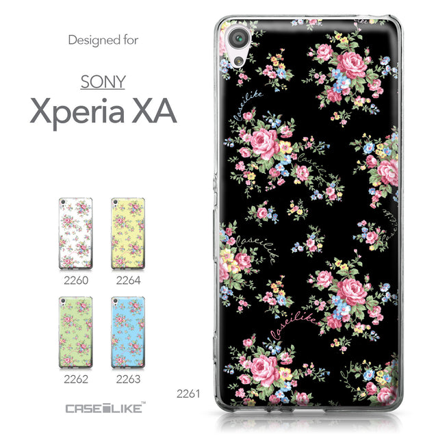 Sony Xperia XA case Floral Rose Classic 2261 Collection | CASEiLIKE.com