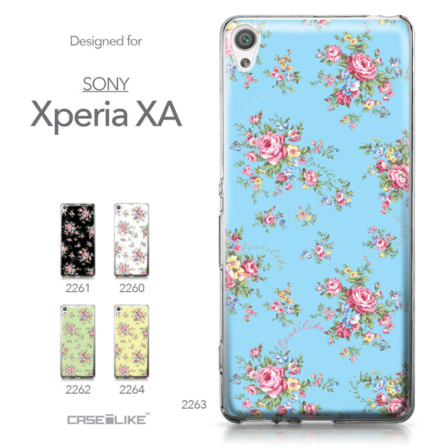 Sony Xperia XA case Floral Rose Classic 2263 Collection | CASEiLIKE.com