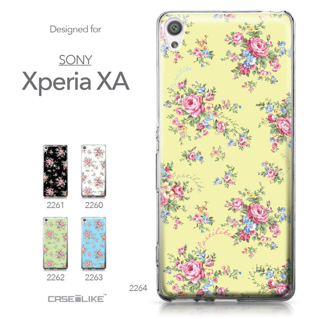 Sony Xperia XA case Floral Rose Classic 2264 Collection | CASEiLIKE.com