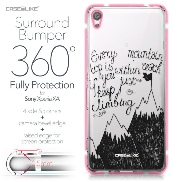Sony Xperia XA case Quote 2403 Bumper Case Protection | CASEiLIKE.com