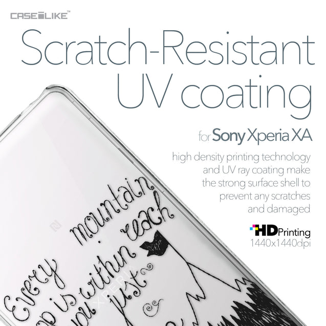 Sony Xperia XA case Quote 2403 with UV-Coating Scratch-Resistant Case | CASEiLIKE.com