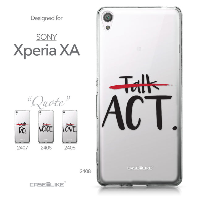 Sony Xperia XA case Quote 2408 Collection | CASEiLIKE.com
