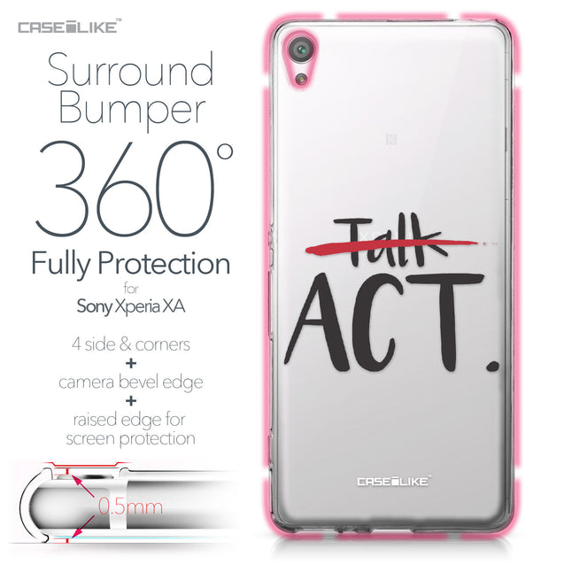 Sony Xperia XA case Quote 2408 Bumper Case Protection | CASEiLIKE.com