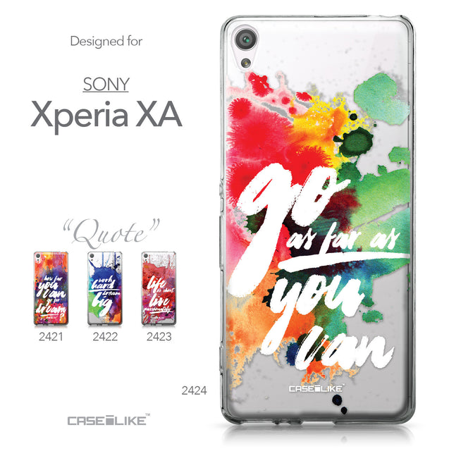 Sony Xperia XA case Quote 2424 Collection | CASEiLIKE.com