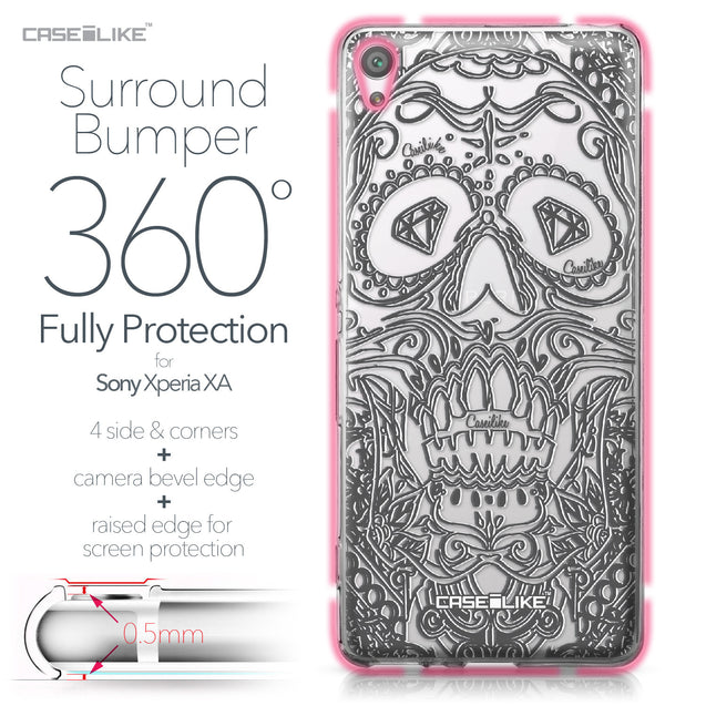 Sony Xperia XA case Art of Skull 2524 Bumper Case Protection | CASEiLIKE.com