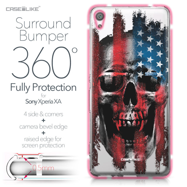 Sony Xperia XA case Art of Skull 2532 Bumper Case Protection | CASEiLIKE.com