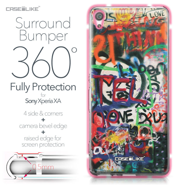 Sony Xperia XA case Graffiti 2721 Bumper Case Protection | CASEiLIKE.com