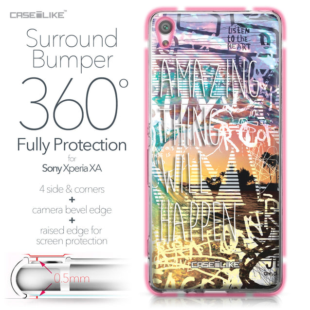Sony Xperia XA case Graffiti 2729 Bumper Case Protection | CASEiLIKE.com