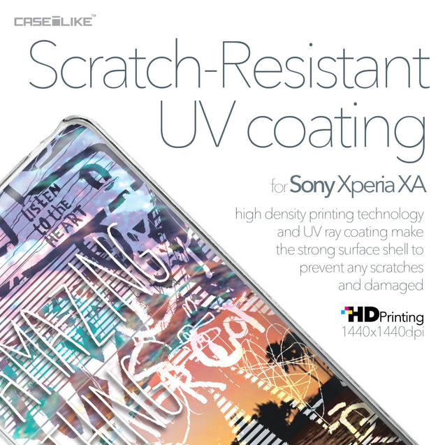 Sony Xperia XA case Graffiti 2729 with UV-Coating Scratch-Resistant Case | CASEiLIKE.com