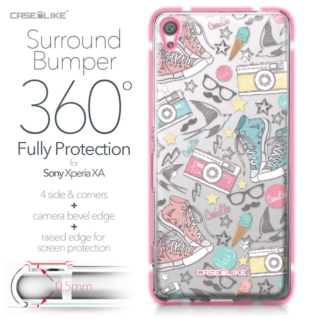 Sony Xperia XA case Paris Holiday 3906 Bumper Case Protection | CASEiLIKE.com