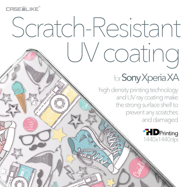 Sony Xperia XA case Paris Holiday 3906 with UV-Coating Scratch-Resistant Case | CASEiLIKE.com