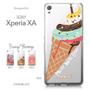 Sony Xperia XA case Ice Cream 4820 Collection | CASEiLIKE.com