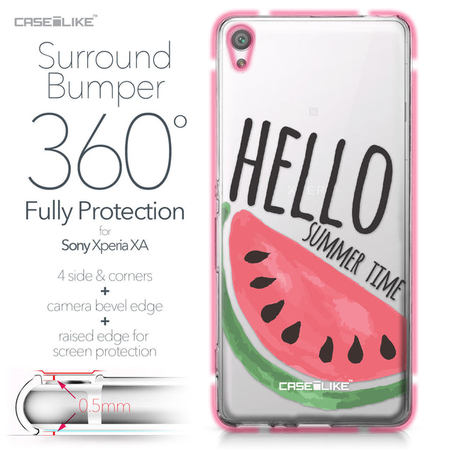 Sony Xperia XA case Water Melon 4821 Bumper Case Protection | CASEiLIKE.com