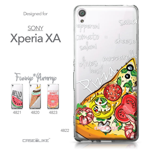 Sony Xperia XA case Pizza 4822 Collection | CASEiLIKE.com