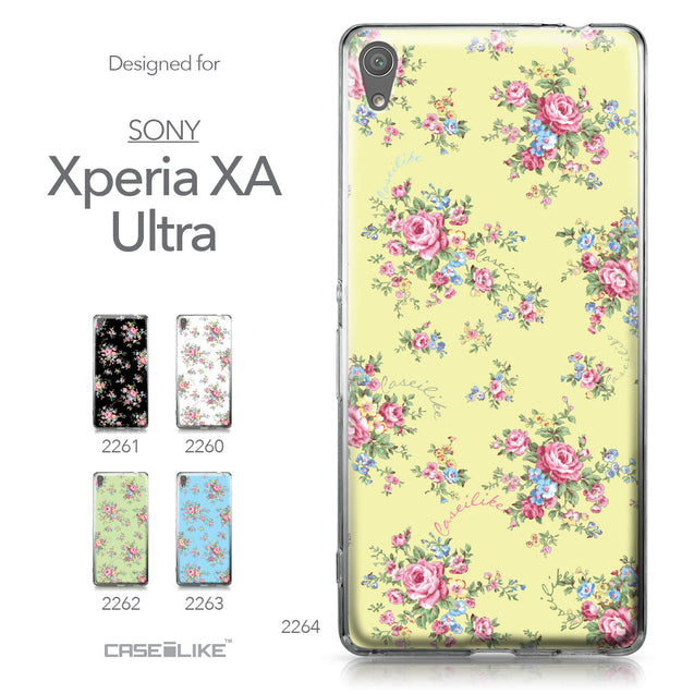 Sony Xperia XA Ultra case Floral Rose Classic 2264 Collection | CASEiLIKE.com