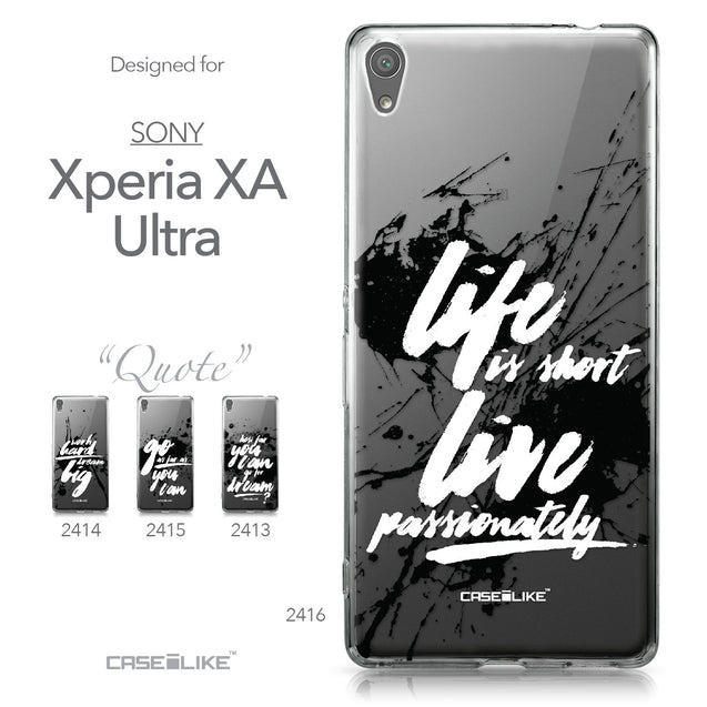 Sony Xperia XA Ultra case Quote 2416 Collection | CASEiLIKE.com