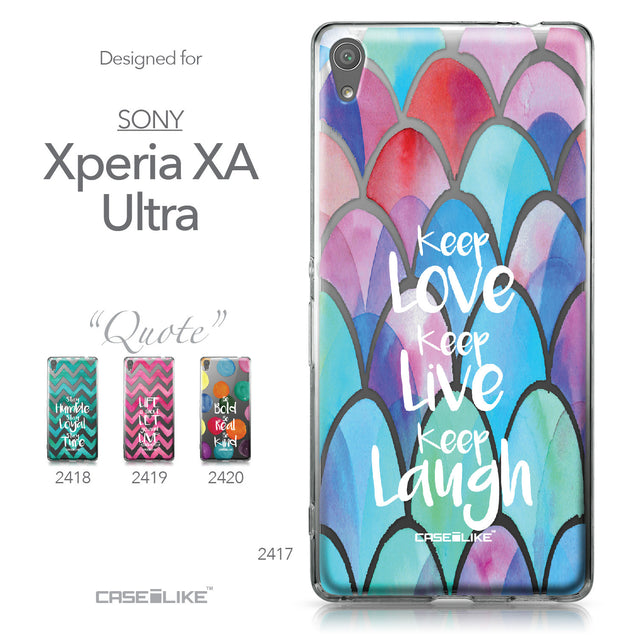 Sony Xperia XA Ultra case Quote 2417 Collection | CASEiLIKE.com