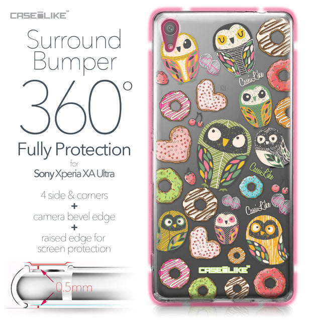 Sony Xperia XA Ultra case Owl Graphic Design 3315 Bumper Case Protection | CASEiLIKE.com