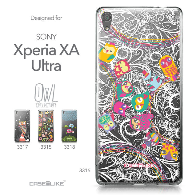 Sony Xperia XA Ultra case Owl Graphic Design 3316 Collection | CASEiLIKE.com