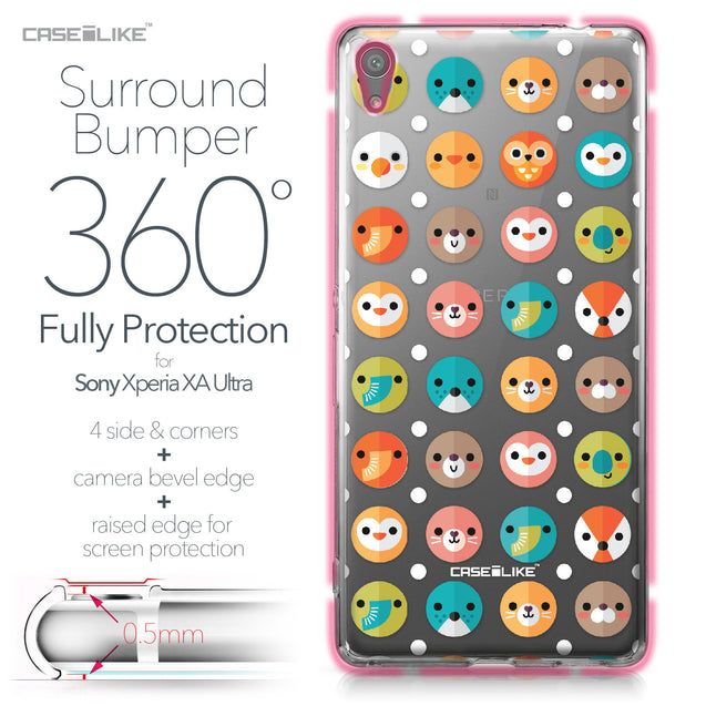 Sony Xperia XA Ultra case Animal Cartoon 3638 Bumper Case Protection | CASEiLIKE.com