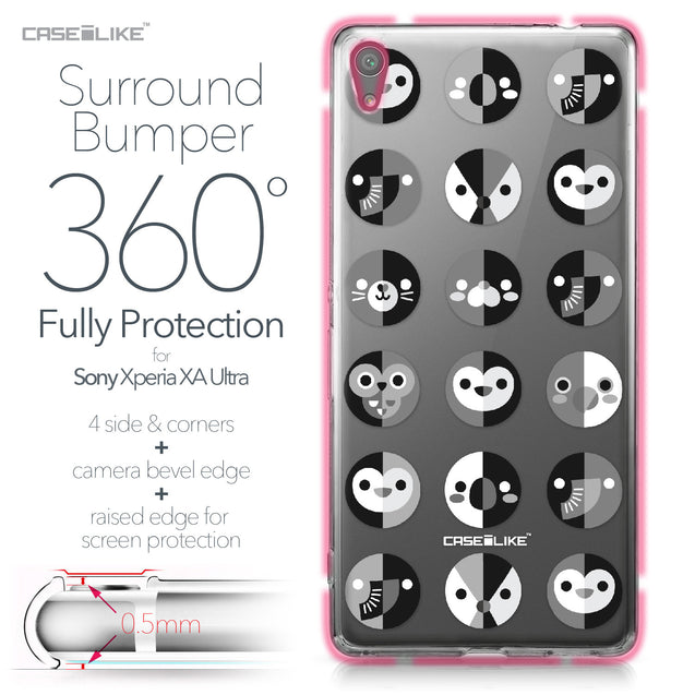 Sony Xperia XA Ultra case Animal Cartoon 3639 Bumper Case Protection | CASEiLIKE.com