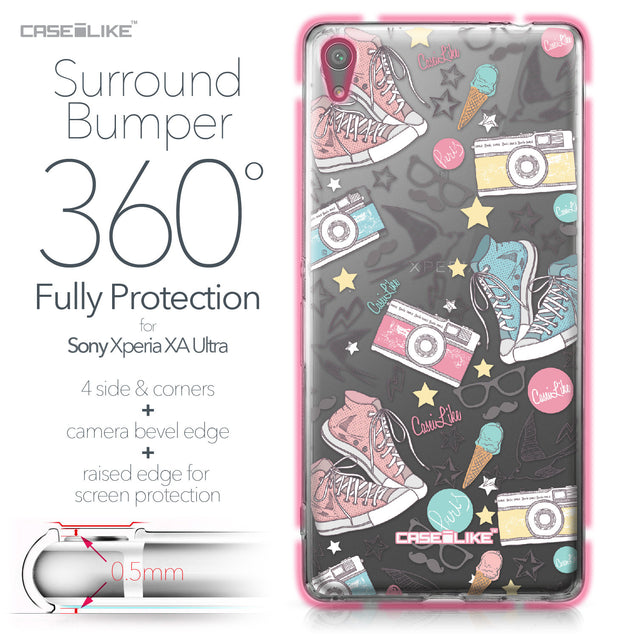 Sony Xperia XA Ultra case Paris Holiday 3906 Bumper Case Protection | CASEiLIKE.com