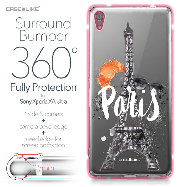 Sony Xperia XA Ultra case Paris Holiday 3908 Bumper Case Protection | CASEiLIKE.com