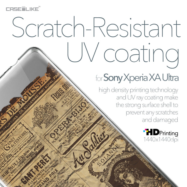 Sony Xperia XA Ultra case Vintage Newspaper Advertising 4819 with UV-Coating Scratch-Resistant Case | CASEiLIKE.com
