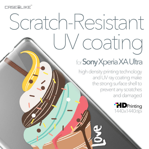 Sony Xperia XA Ultra case Ice Cream 4820 with UV-Coating Scratch-Resistant Case | CASEiLIKE.com