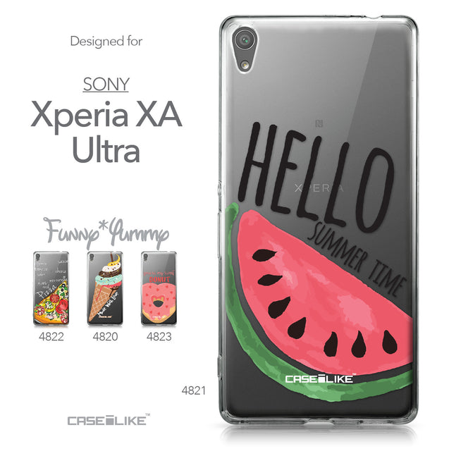 Sony Xperia XA Ultra case Water Melon 4821 Collection | CASEiLIKE.com