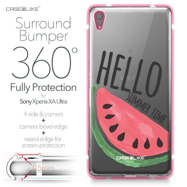 Sony Xperia XA Ultra case Water Melon 4821 Bumper Case Protection | CASEiLIKE.com